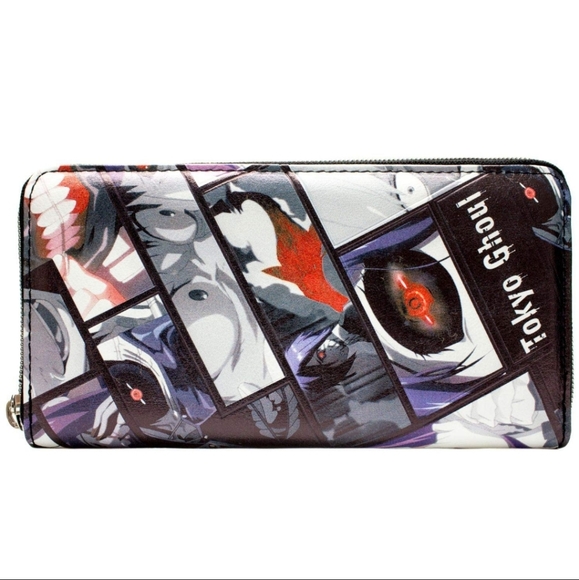 Tokyo Ghoul Ken Kaneki Collage Black Coin & Card Clutch Purse Wallet Ani… - Picture 4 of 11